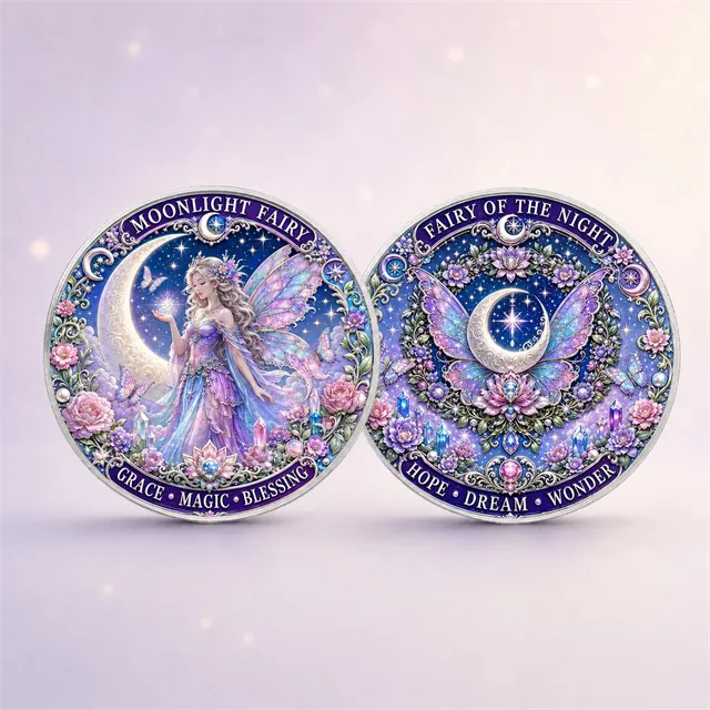 Dvostranski fantazijski kovanec Mesečeva vila – Moonlight Fairy